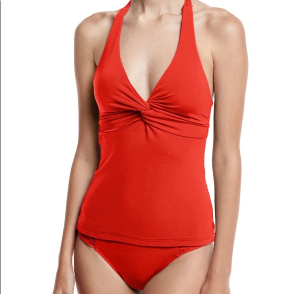 EUC JETS Twist-Front Tankini Swim Top Size 6